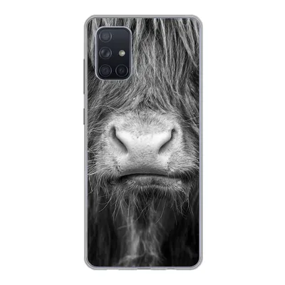 Produktbild von MuchoWow® Handyhülle Schutzhülle Hülle für Samsung Galaxy A51 Schottischer Highlander - Haare - Tiere Silikon Softcase Handy Hülle - Schutzabdeckung