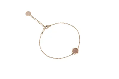 Image de BeWooden Bracelet Femme Aurum Hexagon S/M 17-21 cm