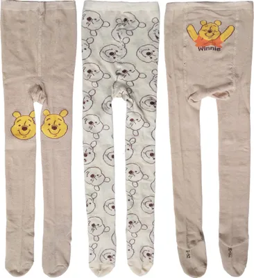 Produktbild von Disney Winnie Pooh Baby Strumpfhose für Jungen und Mädchen - Babystrumpfhose Babykleidung Beige (3er Pack) 86-92