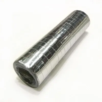 Produktbild von Glitzer Luftschlangen silber metallic