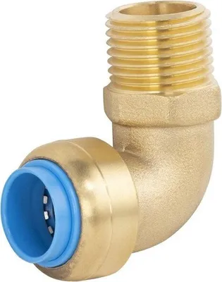 Produktbild von Messing-Außengewindebogen D.16 für Verbundrohr