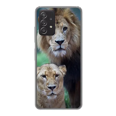 Produktbild von MuchoWow® Handyhülle Schutzhülle Hülle für Samsung Galaxy A53 5G Porträt - Löwe Silikon Softcase Handy Hülle - Schutzabdeckung