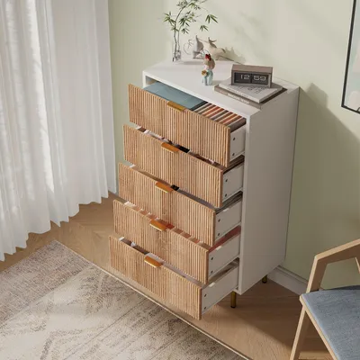 Homlando Woody 4D - Commode 4D - 180 X 44 X 88 Cm - Buffet Avec 4 Portes - Pour Chambre à