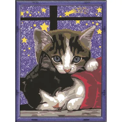 Immagine prodotto di Ravensburger CreArt 28561 - Gattino coccoloso - Gatto da colorare con i numeri per bambini a partire da 9 anni 28561