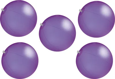 Produktbild von 5x Strandball / Wasserball / Farbe: lila