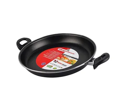 Produktbild von Vitrinor Black Bratpfanne, 34 cm max. Durchmesser, emailliert, Induktionsherd-geeignet, Antihaftbeschichtung