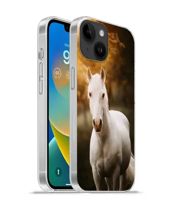 Produktbild von MuchoWow® Handyhülle Schutzhülle Hülle für Apple iPhone 14 - Softcase Pferd - Licht - Sonne Silikon Softcase Handy Hülle - Mobiltelefonhülle