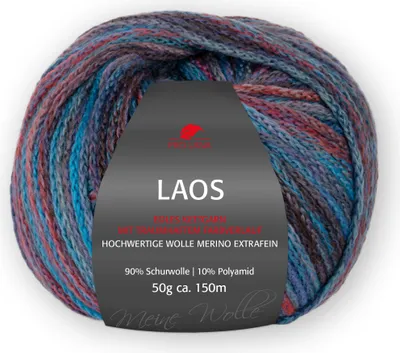 Produktbild von Laos Merinogarn von Pro Lana 50g Farbe 85