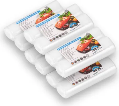 Produktbild von 10 x Vakuumrolle 20 x 600 cm für Lebensmittel geeignet für alle Vakuumierer