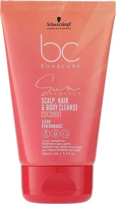 Produktbild von Schwarzkopf Shampoo Schwarzkopf BonaCure Clean Performance Sun Protect Scalp, Hair & Body Cleanse 100ml