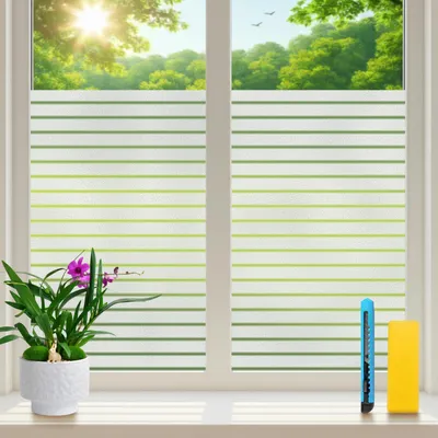 Fensterfolie Sichtschutzstreifen 75 x 200 cm