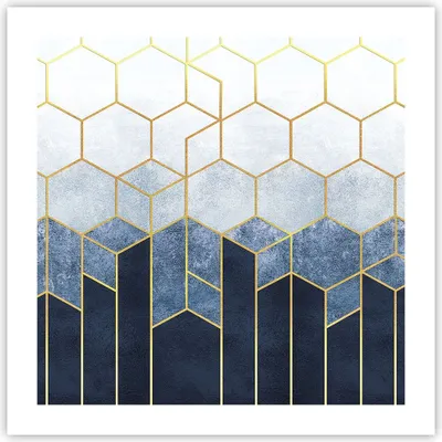 Produktbild von Poster - Poster ohne Rahmen - Abstraktion Figuren Geometrisch - 50x50 cm - Wand Bild - Wanddeko - Wandbilder - Kunstposter - Wandposter - Bilder - Kunstdruck - Wanddekoration - P2XAC50x50-5135