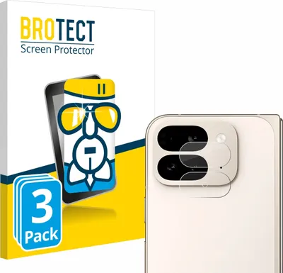 Produktbild von 3x BROTECT Schutzglas für Google Pixel 9 Pro Fold (NUR Kameraschutz) Schutzfolie Panzer Folie Glas Display Schutz klar