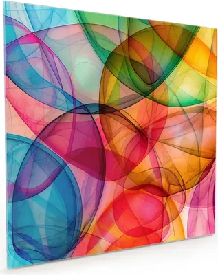 Produktbild von Küchenrückwand Spritzschutz Glas mit Motiv Farbenpracht 40 x 40 cm