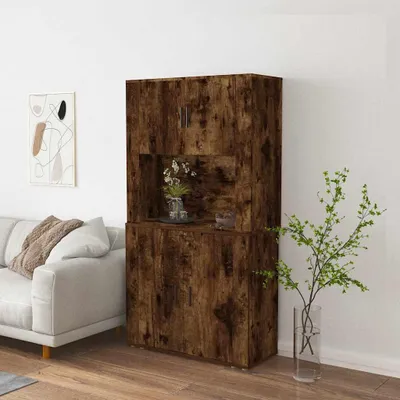 Obrázek produktu pro materiál dřeva vidaXL Highboard Smoked Oak