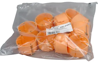Produktbild von Kopp Hohlwandschalterdose, Ø68mm, Dosentiefe: 47mm, orange, IP30, Profi-Pack: 10