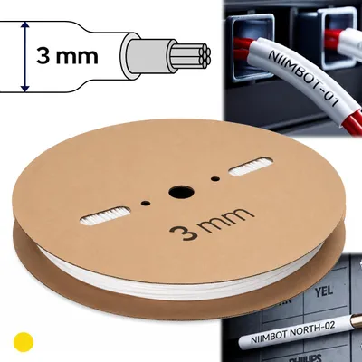 Zdjęcie produktu dla Rurki termokurczliwe do drukarki Niimbot C1 oznaczanie kabli przewodów 3mm