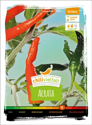 Produktbild von Chili Acrata | Chilisamen von Chilivielfalt, Einzelartikel / komplette VE:Einzelartikel