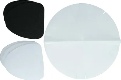 Produktbild von vhbw 3x Papierfilter, 3x Aktivkohlefilter, 3x Fettfilter kompatibel mit DeLonghi F18, F18233, F18316, F18436 Fritteuse - 9-tlg. Filter-Set