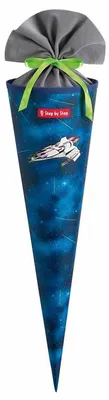 Image de Step by Step cône scolaire School Cone Starship Galactus bleu marine