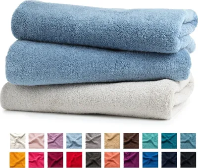 Produktbild von 3er Set Handtchücher 500 g/m², 100% Baumwolle, Duschtuch 70x140 cm nr 23 - rot, einzeln verpackt, 23 Farben zur Auswahl