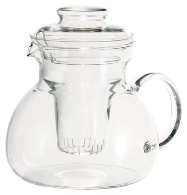 Glaskanne mit Glaseinsatz, 1,50 l, Borosilikatglas, spülmaschinengeeignet