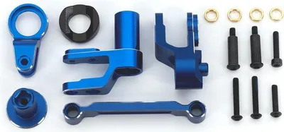 Produktbild von Traxxas Lenkmechanik Aluminium blau
