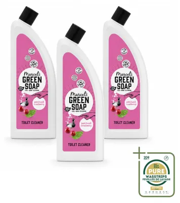 Produktbild von 3 x Marcel's Green Soap Toiletreiniger - Patchouli & Cranberry - Vorratspackung - 3 Stücke