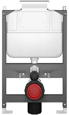 Imagen del producto de CERANO - Módulo bajo para inodoro suspendido Prime - con accionador superior - para instalación empotrada/en pladur - 52,5 x 80 cm