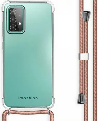 Zdjęcie produktu dla imoshion Przezroczysta obudowa tylna z sznurkiem do Samsunga Galaxy A52(s) (5G/4G) – różowe złoto