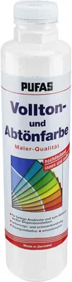 Produktbild von PUFAS Vollton- und Abtönfarbe750 ml  Weiß
