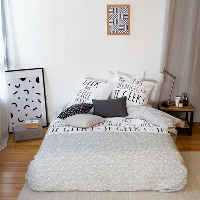 Produktbild von Bettbezug-Set, 240 x 260 cm, mit 2 Kopfkissenbezügen, 63 x 63 cm, aus Baumwolle