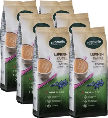 Produktbild von Lupinenkaffee, instant, Nachfüllbeutel, 6x 200g