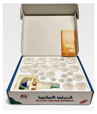 Produktbild von Schröpfgläser mit Vakuumpumpe | Cupping Set | 24-teiliges Schröpfset für Schröpfen und Cupping Therapie | Schröpfgerät und Massage Zubehör für die Physiotherapie