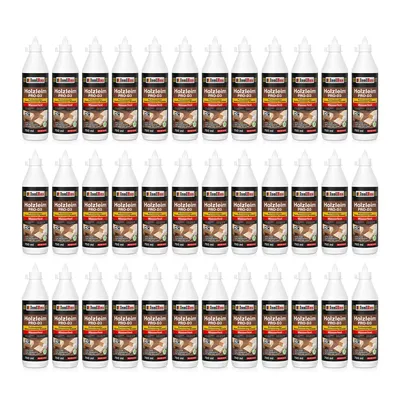 Produktbild von Isolbau Holzleim PRO-D3 - 36 x 750 ml (860 g) Extra starker Holzkleber für alle Holzarten, für Innen & Außen, Wasserfest, Lösemittelfrei