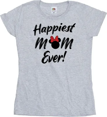 Produktbild von Disney - "Happiest Mom Ever" T-Shirt für Damen BI33674 (L) (Grau)