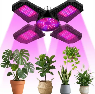 Zdjęcie produktu dla 150W 240LEDs E26/E27 pełne spektrum LED lampa do uprawy roślin składana 2000lm lampa do uprawy roślin światło wewnętrzne lampa do uprawy roślin żarówka