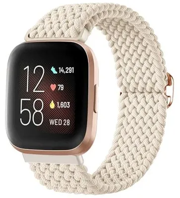 Zdjęcie produktu dla Pasek do fitbit versa 2 pleciony nylon elastyczny sportowy