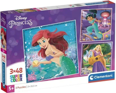 Obrázok produktu pre Clementoni - Puzzle Disney Princess 3x48 elementw, oficjalny produkt edukacyjny