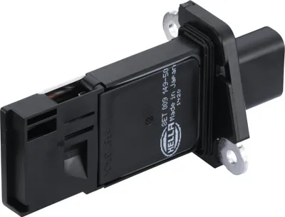 Image de Hella 8ET 009 149-501 Débitmètre d'air massique, 6 pôles, vissé, pour Jeep Wrangler III (JK), haute précision, qualité d'origine