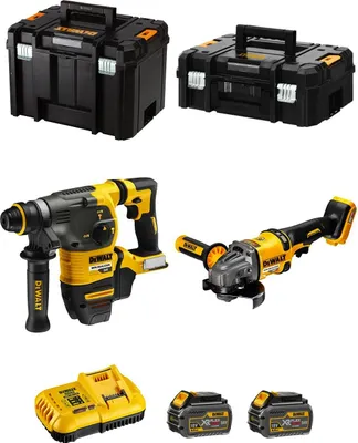 Immagine prodotto di Kit DeWALT FVK271T2-QW 54V/18V (DCH333 + DCG418 + 2 x 6,0 Ah + DCB118 + TSTAK II + TSTAK VI)