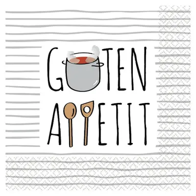 Produktbild von Lebensmittel Guten Appetit Serviette 16 Stück 33x33 cm