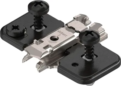 Produktbild von BLUM CLIP ONYX Exzenter Kreuzmontageplatte, Stahl, EXPANDO, Distanz 0 mm