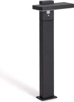 Produktbild von LED Bodenstehleuchte Außen Solar 5W 50cm Aluminium mit Bewegungssensor Bran Schwarz