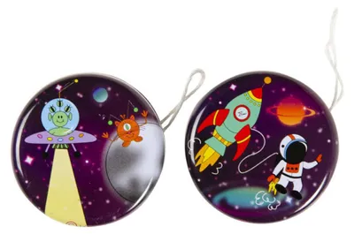 Image de Yoyo en métal, motif espace, 1 pièce