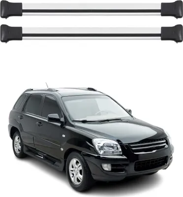 Image de OMAC Barres de toit en aluminium pour Kia Sportage mk2 JE 2005-2010 Gris 2x
