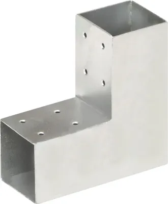 Produktbild von vidaXL Pfostenverbinder 4 Stk. L-Form Verzinktes Metall 71 x 71 mm