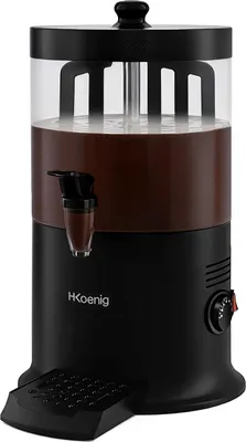 Produktbild von H. Koenig  Heiße Schokolade Spender SHK900 / Edelstahl / 6L / Schwarz / bis zu 90°C /  1200 W