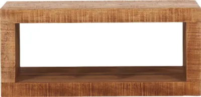 Produktbild von Möbilia Wandregal rechteckig | Mango-Holz | B 34 x T 15 x H 20 cm | natur | 23020005 | Serie WANDREGAL