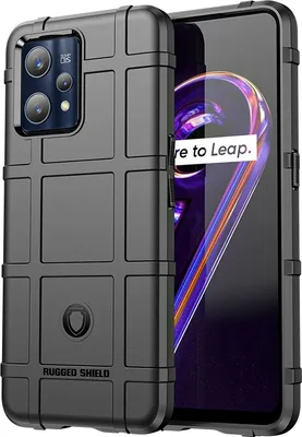 Produktbild von Mobigear Rugged Shield  Realme 9 Pro Plus Hülle Flexibles TPU Backcover Stoßfest - Schwarz